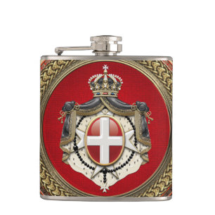 [500] Order of Malta - SMOM Coat of Arms Flask