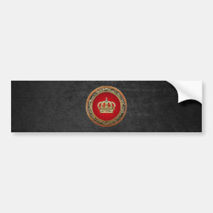 [500] Prince-Princess King-Queen Crown [Belg.Gold] Bumper Sticker