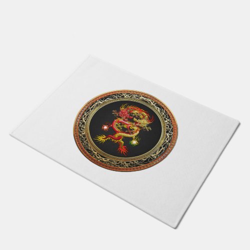 500 Red and Yellow Dragons Doormat