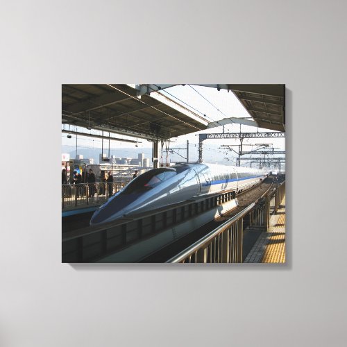 500 Series Shinkansen 新幹線 Bullet Train Canvas Print