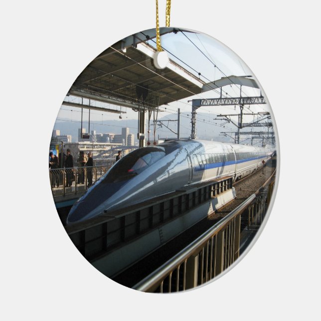 500 Series Shinkansen 新幹線 Bullet Train Ceramic Ornament (Left)