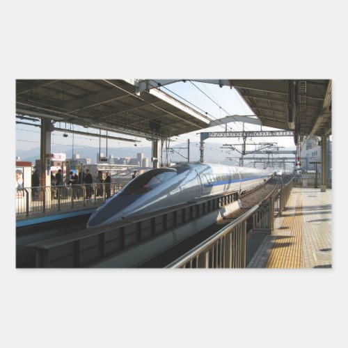 500 Series Shinkansen 新幹線 Bullet Train Rectangular Sticker