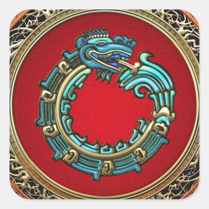 [500] Serpent God Quetzalcoatl [Jade] Sticker