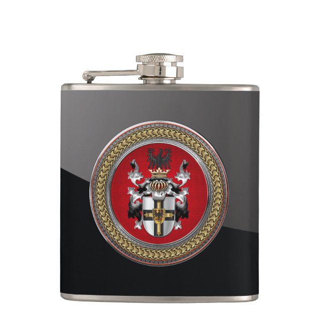 [500] Teutonic Order Coat of Arms Flask (Front)
