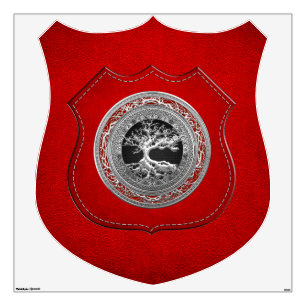 [500] Treasure Trove: Celtic Tree of Life [Silver] Wall Decal