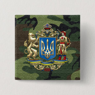 [500] Ukraine: Proposed Greater Coat of Arms Pinback Button