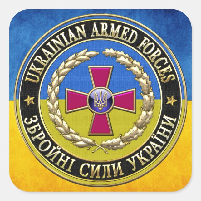 [500] Ukrainian Armed Forces [Special Edition] Square Sticker (Front)