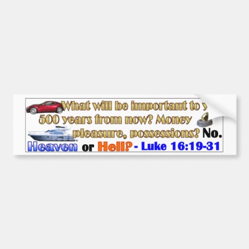 500 years from now bumper sticker