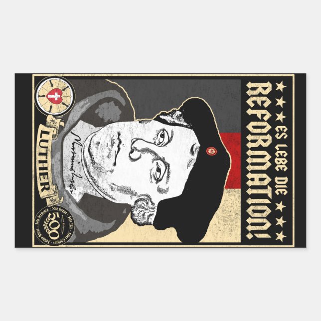 500th Anniversary Reformation Luther 4pak Stickers (Front)