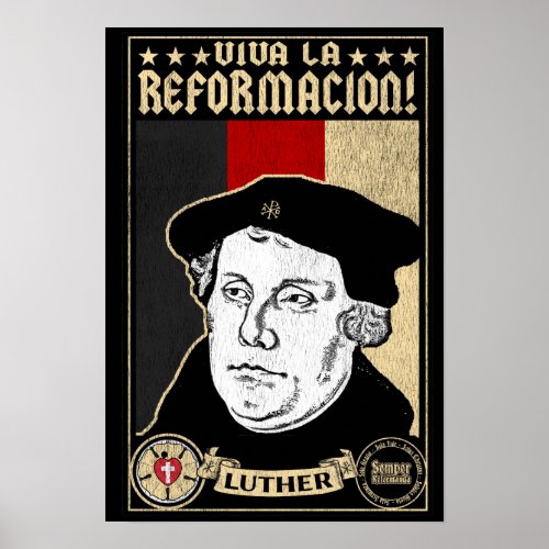 500th Anniversary Reformation Luther Poster