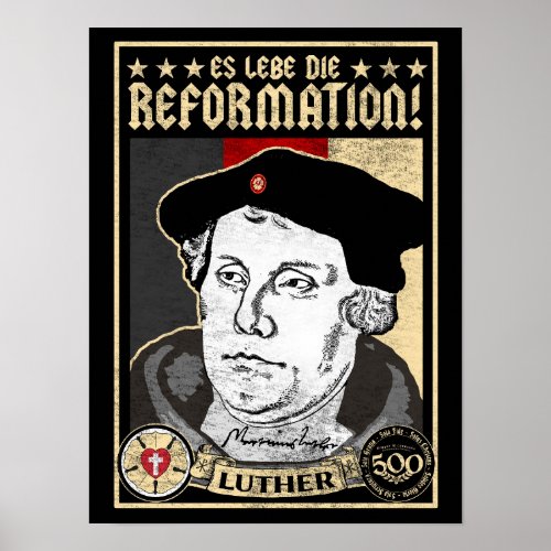 500th Anniversary Reformation Luther Poster_German Poster