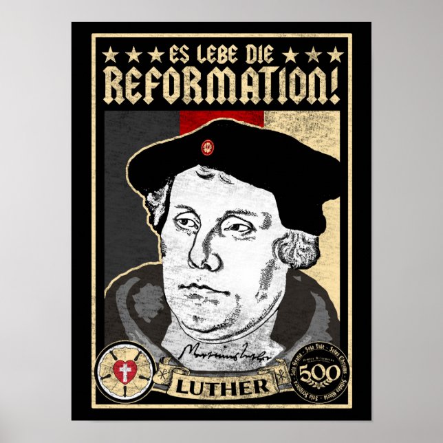 500th Anniversary Reformation Luther Poster-German Poster (Front)