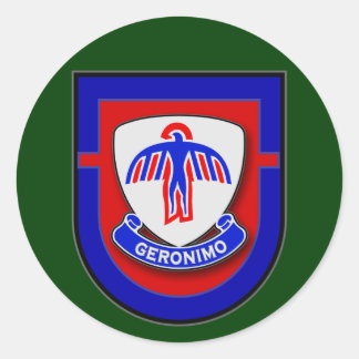 501st Infantry Regiment - 1st Battalion Flash Classic Round Sticker