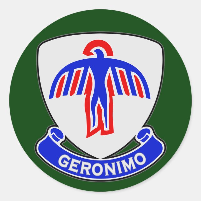 501st Infantry Regiment (Airborne) DUI Classic Round Sticker (Front)
