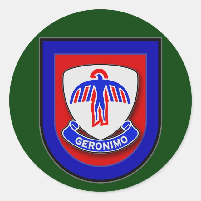 501st Infantry Regiment (Airborne) Flash Classic Round Sticker (Front)