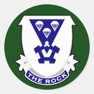 503d Infantry Regiment (Airborne) DUI Classic Round Sticker