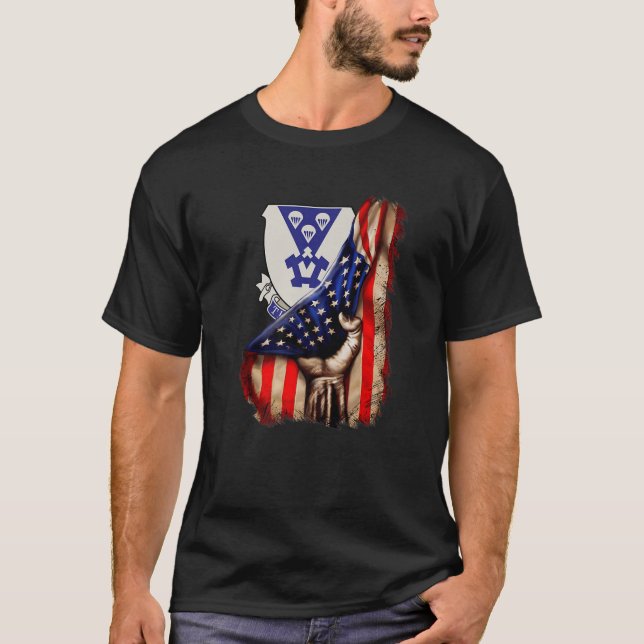 503Rd Parachute Airborne Infantry Regiment America T-Shirt (Front)