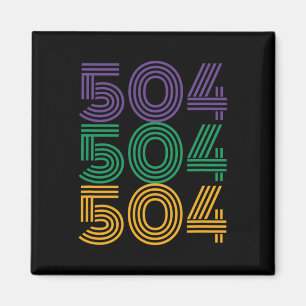 504 Mardi Gras 2025 Funny Carnival Costume Outfit  Magnet