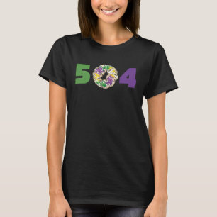 504 Mardi Gras King Cake New Orleans Parade Carniv T-Shirt