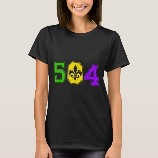 504 Mardi Gras New Orleans Louisiana Carnival Men  T-Shirt (Front)