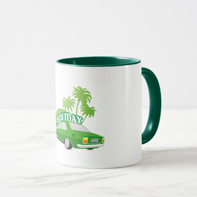 504 peugeot funny holiday  mug (Front Right)