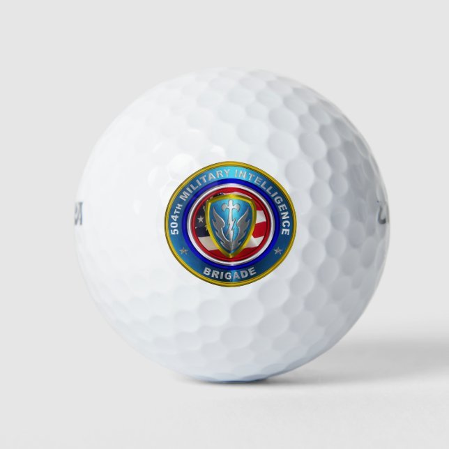 504th Military Intelligence Brigade Golf Balls (Front)
