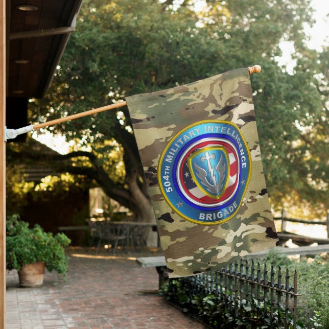 504th  Military Intelligence Brigade House Flag (In SItu)