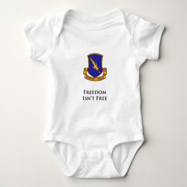 504th PIR-Freedom Isn't Free Baby Bodysuit (Front)