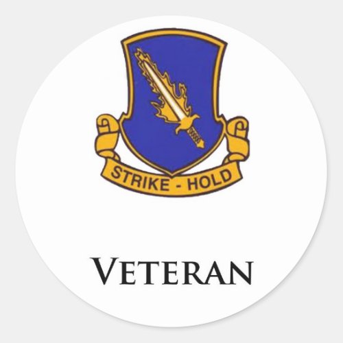 504th PIR_ Veteran Classic Round Sticker