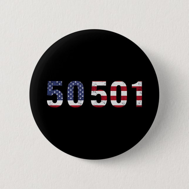 50501 Protest  Button (Front)