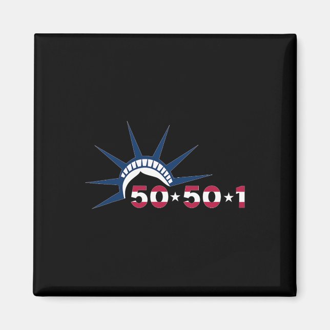 50501 Protest Movement Statue Of Liberty Against T Magnet (Front)