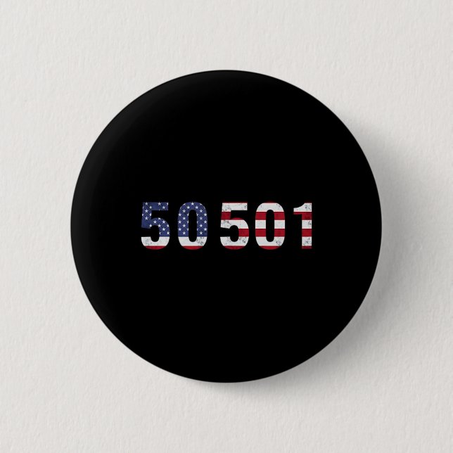 50501 Protest Subtle Resist Trump  Button (Front)