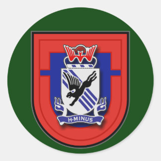 505th Infantry Regiment - 1st Battalion flash Classic Round Sticker
