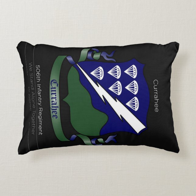 506th Infantry Regiment Accent Pillow (Front)