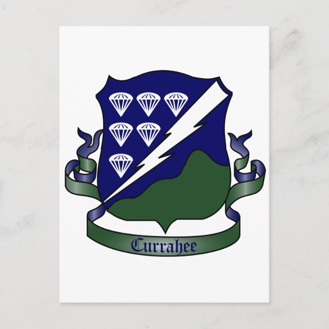 506th Parachute Infantry Regiment, 1st Battalion Postcard (Front)