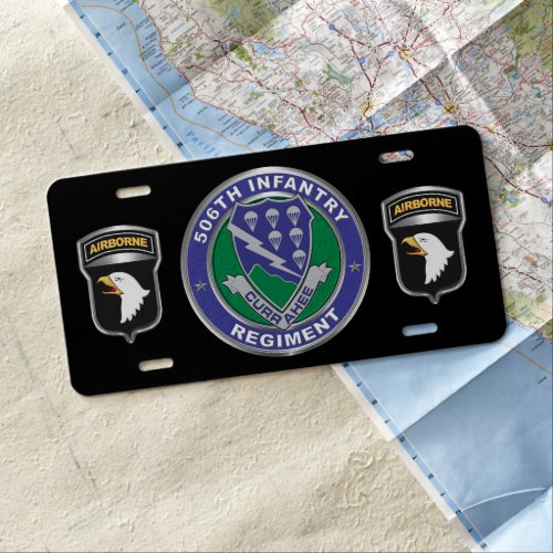 506th Parachute Infantry Regiment License Plate