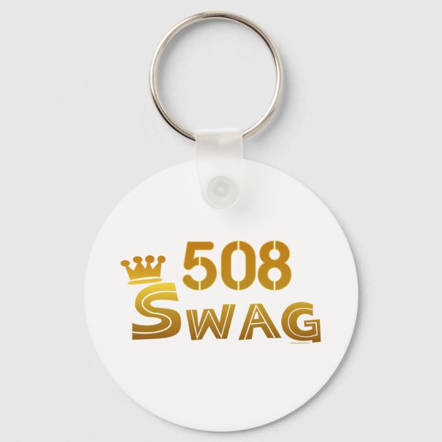 508 Massachusetts Swag Keychain (Front)