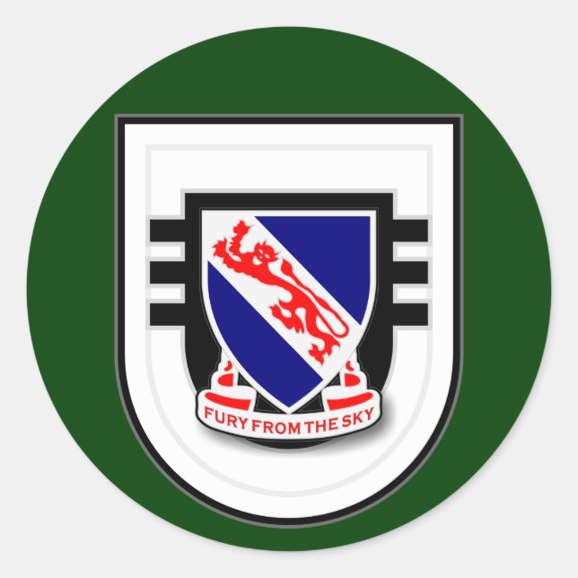 508th Infantry Regiment - 3d Battalion Flash Classic Round Sticker (Front)