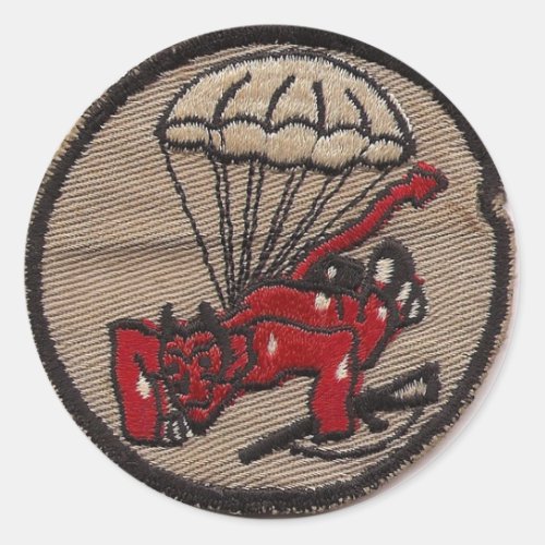 508th PIR Fury from the Sky Classic Round Sticker