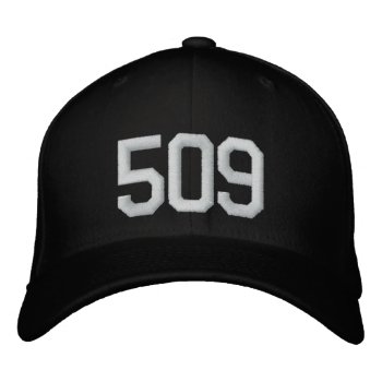 509 - Spokane Area Code Embroidered Baseball Cap by a1rnmu74 at Zazzle