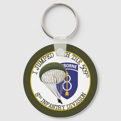 509th Airborne 8th ID Keychain