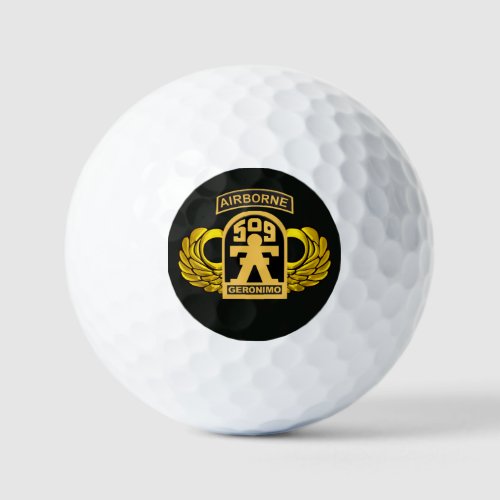 509th Parachute Infantry Regiment GERONIMO Golf Balls