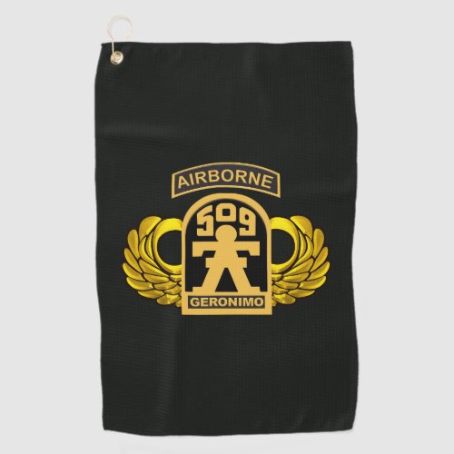 509th Parachute Infantry Regiment GERONIMO Golf Towel