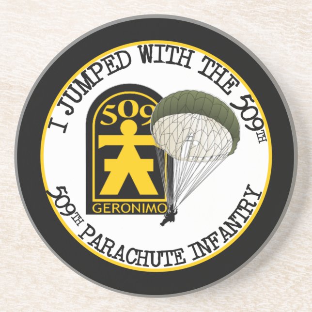 509th PIR Sandstone Coaster (Front)