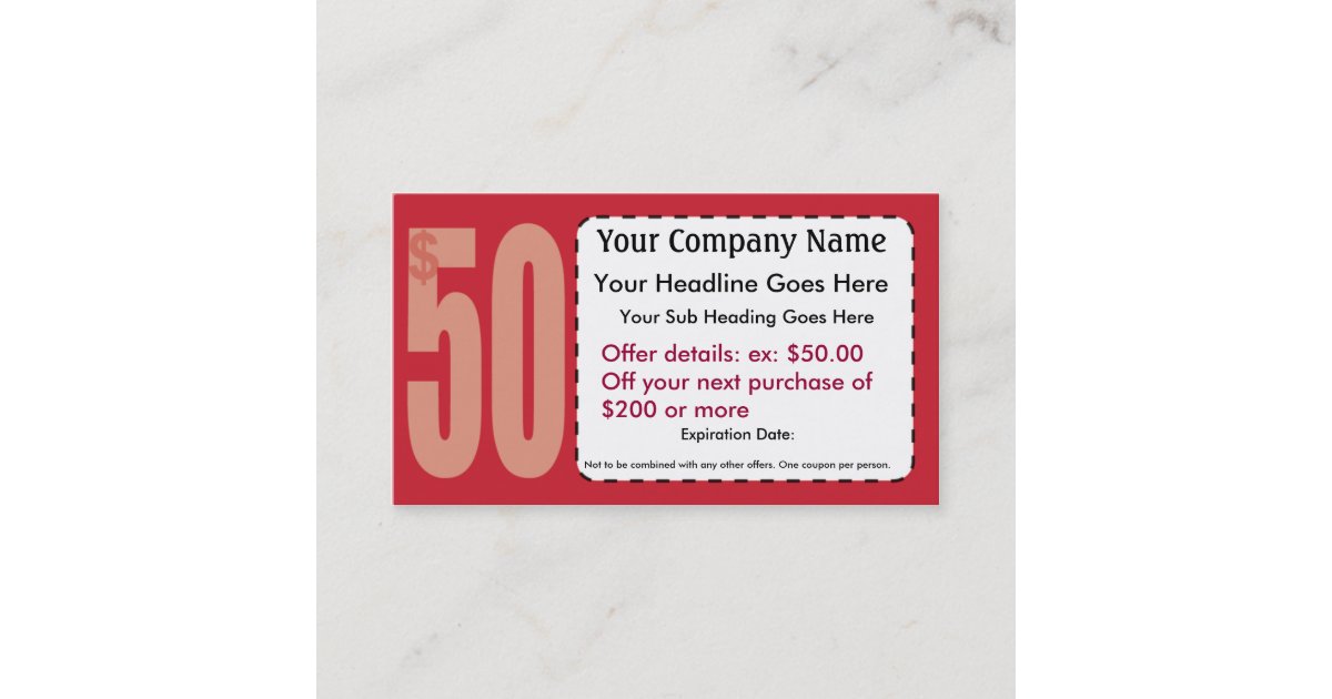 Luxury 30 Zazzle Business Card Coupon