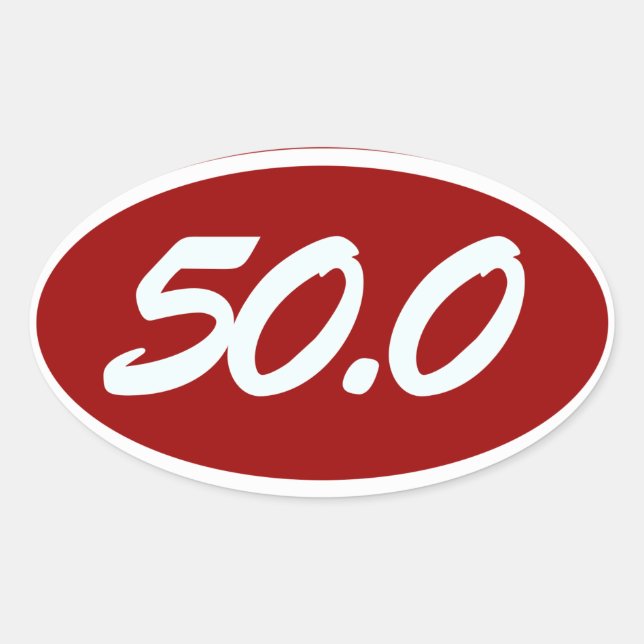 50.0 OVAL STICKER (Front)