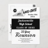 50 40 30 25 20 10 Any Class Reunion Save the Date Postcard (Front/Back)