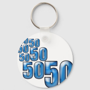 50 50 50 KEYCHAIN
