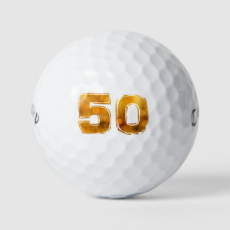 50. 50 birthday golf balls