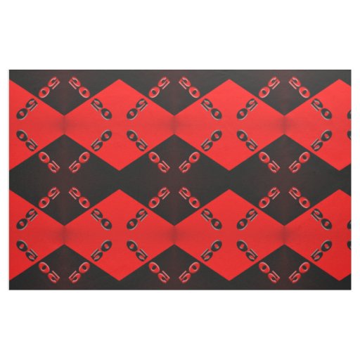 50/50 Red/Black Fabric